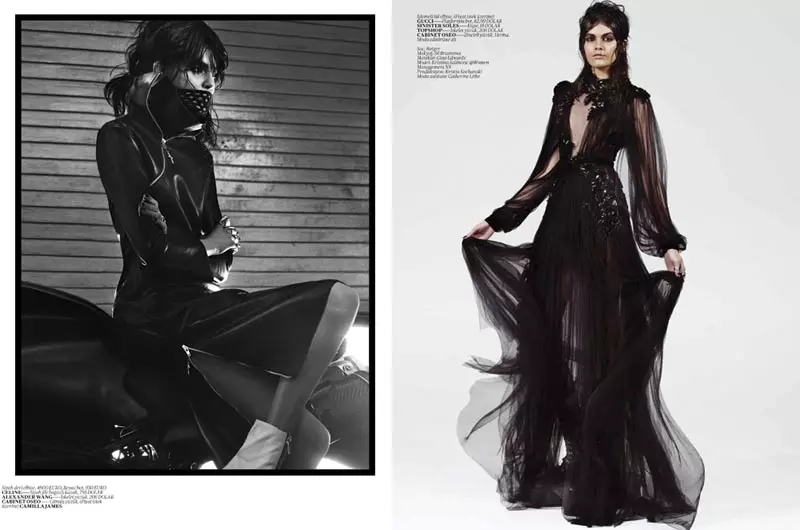 Melissa Stasiuk ten gracia con Edge para o Vogue Turkey Shoot de Benny Horne