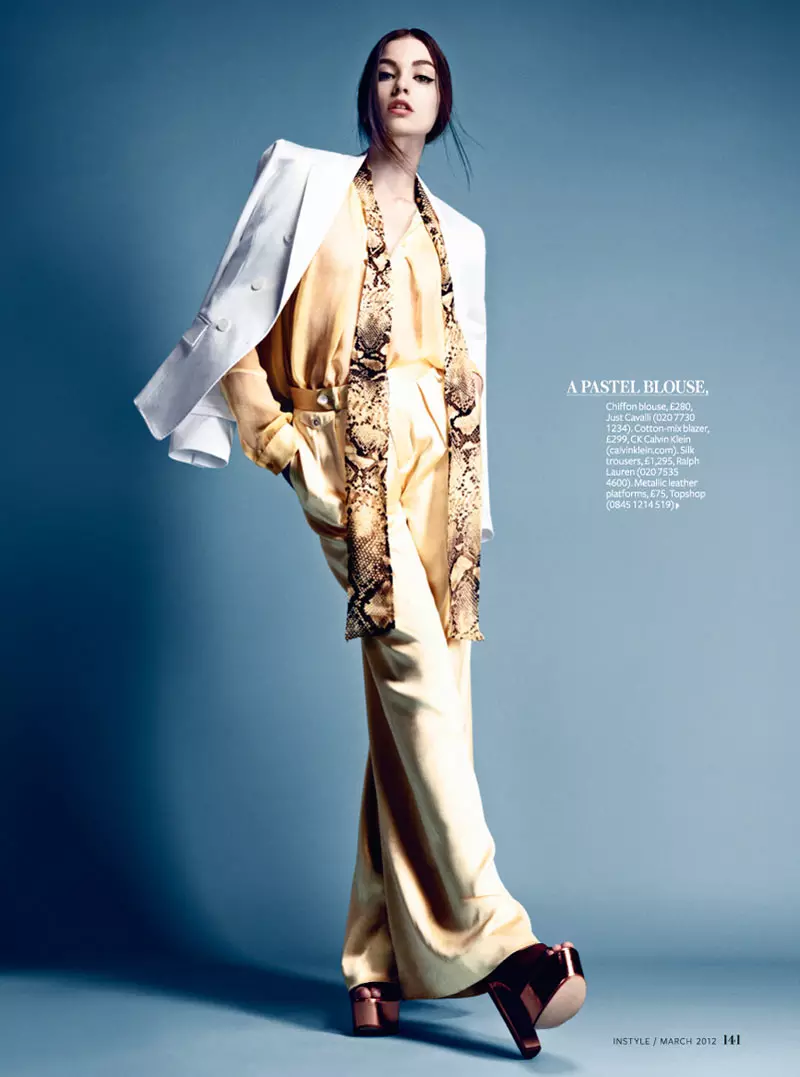 Eszter Boldov pa Damon Baker pou InStyle UK Mas 2012