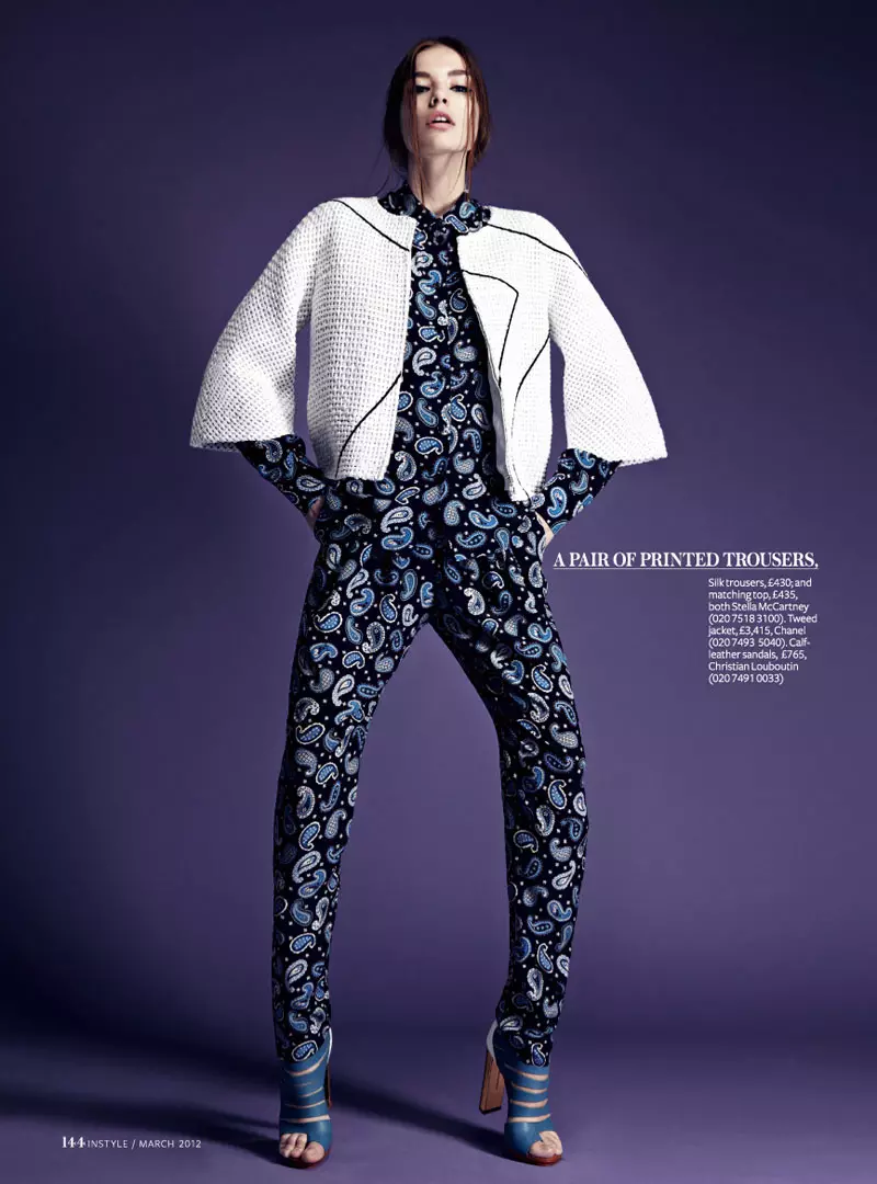 Eszter Boldov por Damon Baker para InStyle UK março 2012