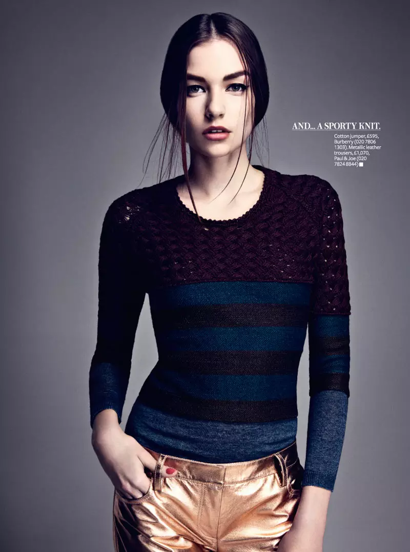 Damon Baker 為 InStyle UK 拍攝的 Eszter Boldov，2012 年 3 月