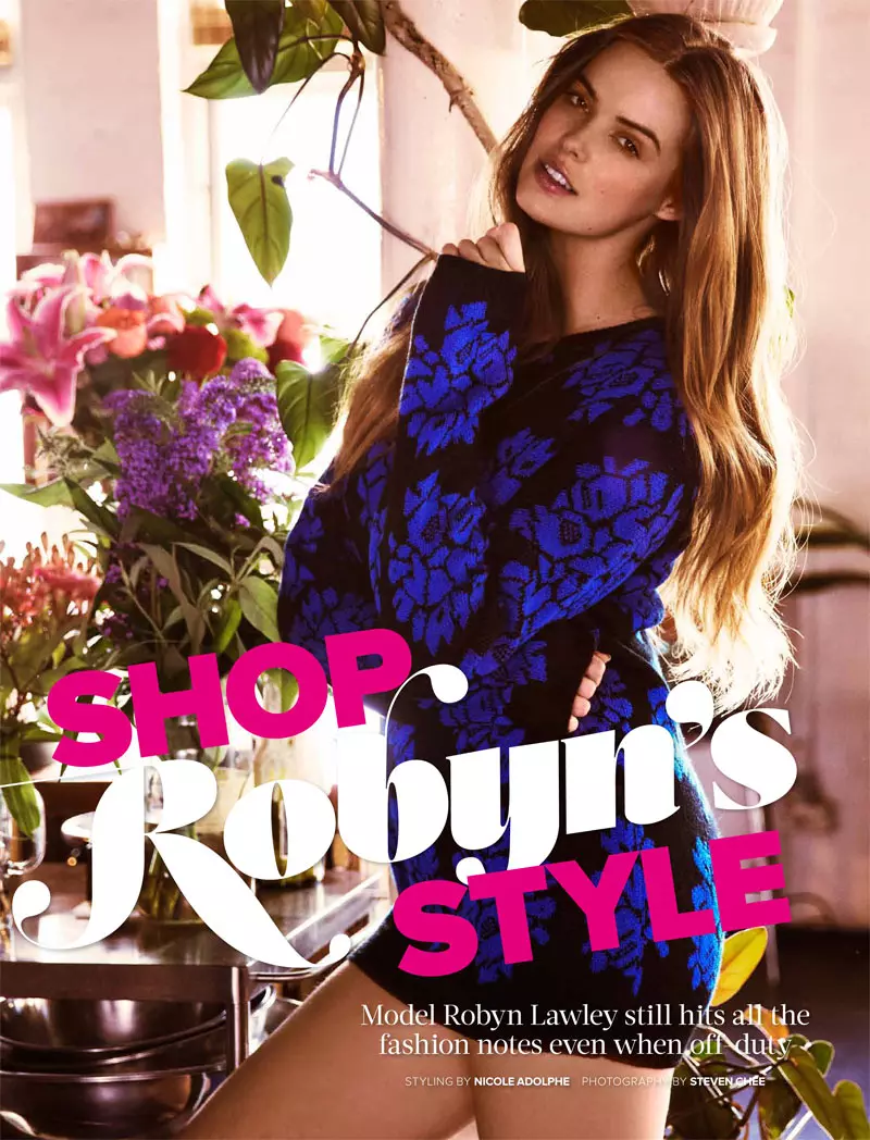 Gipakita ni Robyn Lawley ang Iyang Personal nga Estilo para sa Cosmopolitan Australia Abril 2013 ni Steven Chee