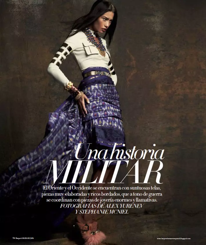 Juliana Imai por Yurenev & McNiel para Harper's Bazaar en Español