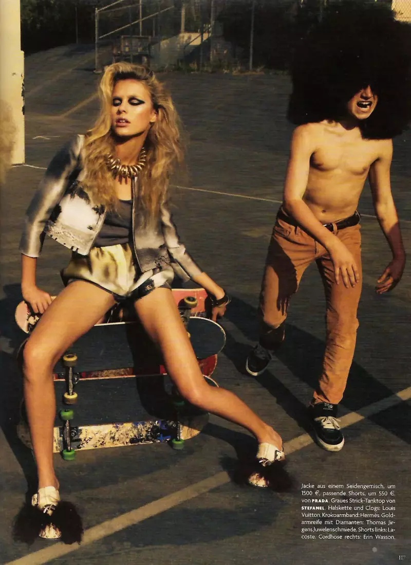 Keke Lindgard โดย Knoepful & Indlekofer สำหรับ Vogue Germany กรกฎาคม 2010