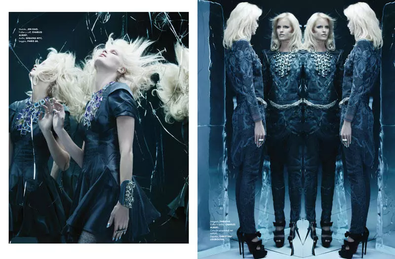 Caroline Winberg de Paco Peregrin pentru Elle Mexico, ianuarie 2011