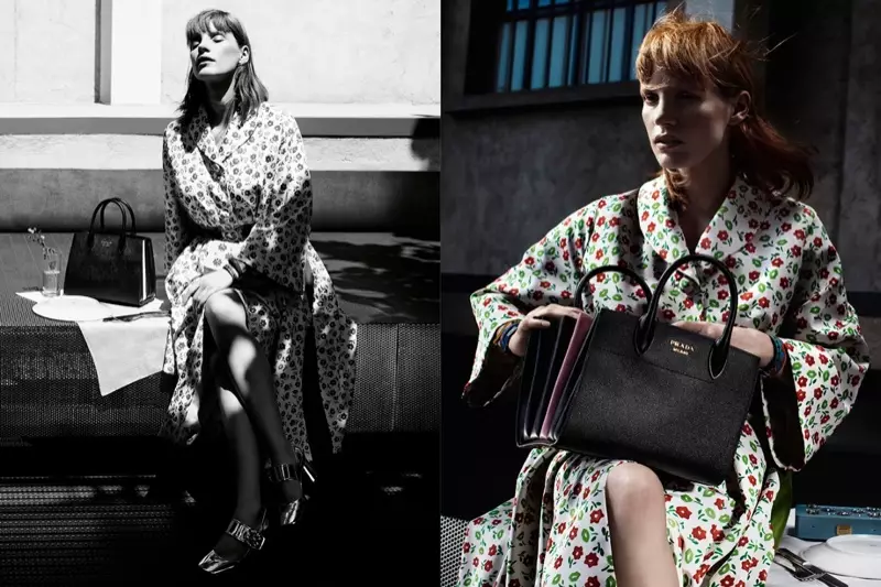 Jessika Çastain bilen “Prada Resort 2017” kampaniýasy