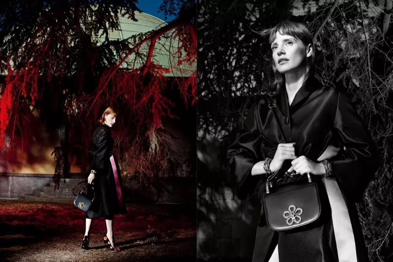 Fotografiada per Willy Vanderperre, Jessica Chastain protagonitza la campanya de Prada 2017.