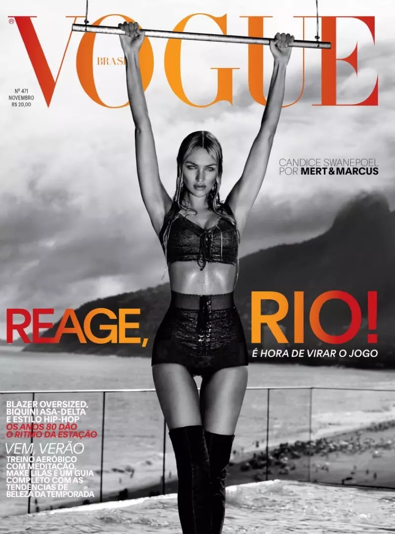 Candice Swanepoel tidher stupenda f'Rio de Janeiro għal Vogue Brazil