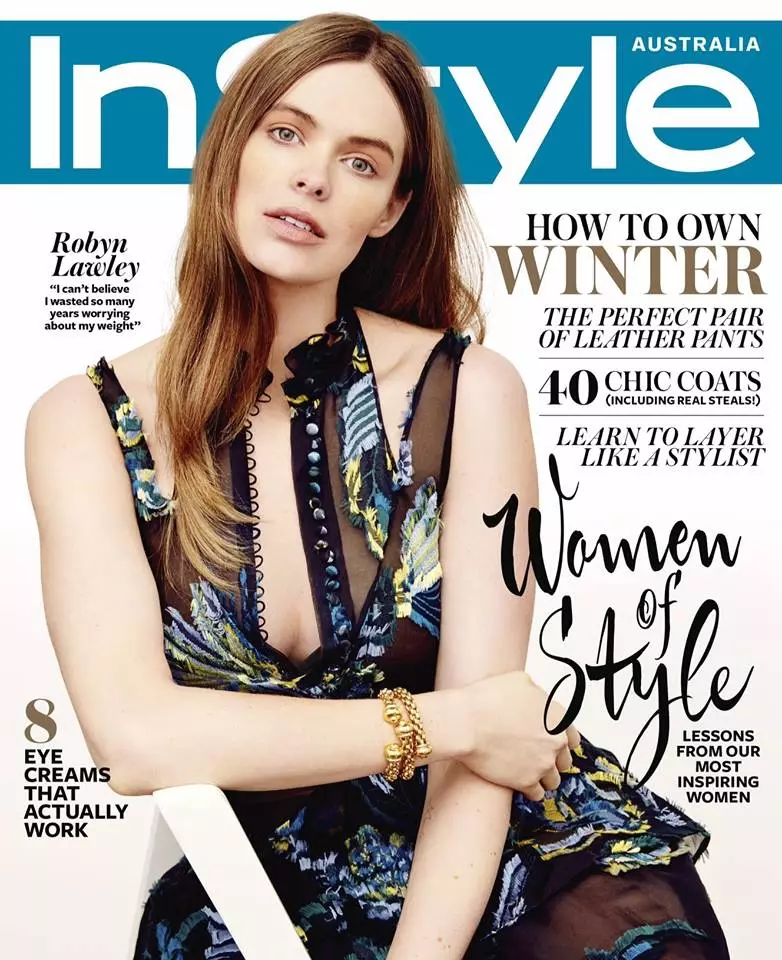 Robyn Lawley enfeita a edição de junho de 2015 da InStyle Australia