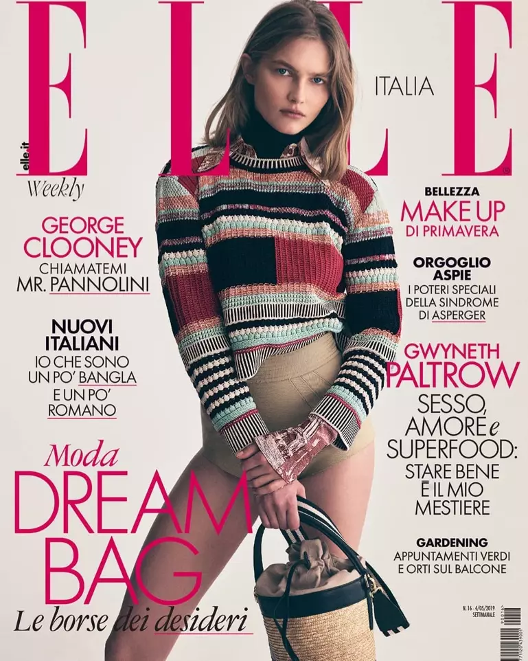 Aneta Pajak ELLE Italien 2019 Cover Fashion Editorial