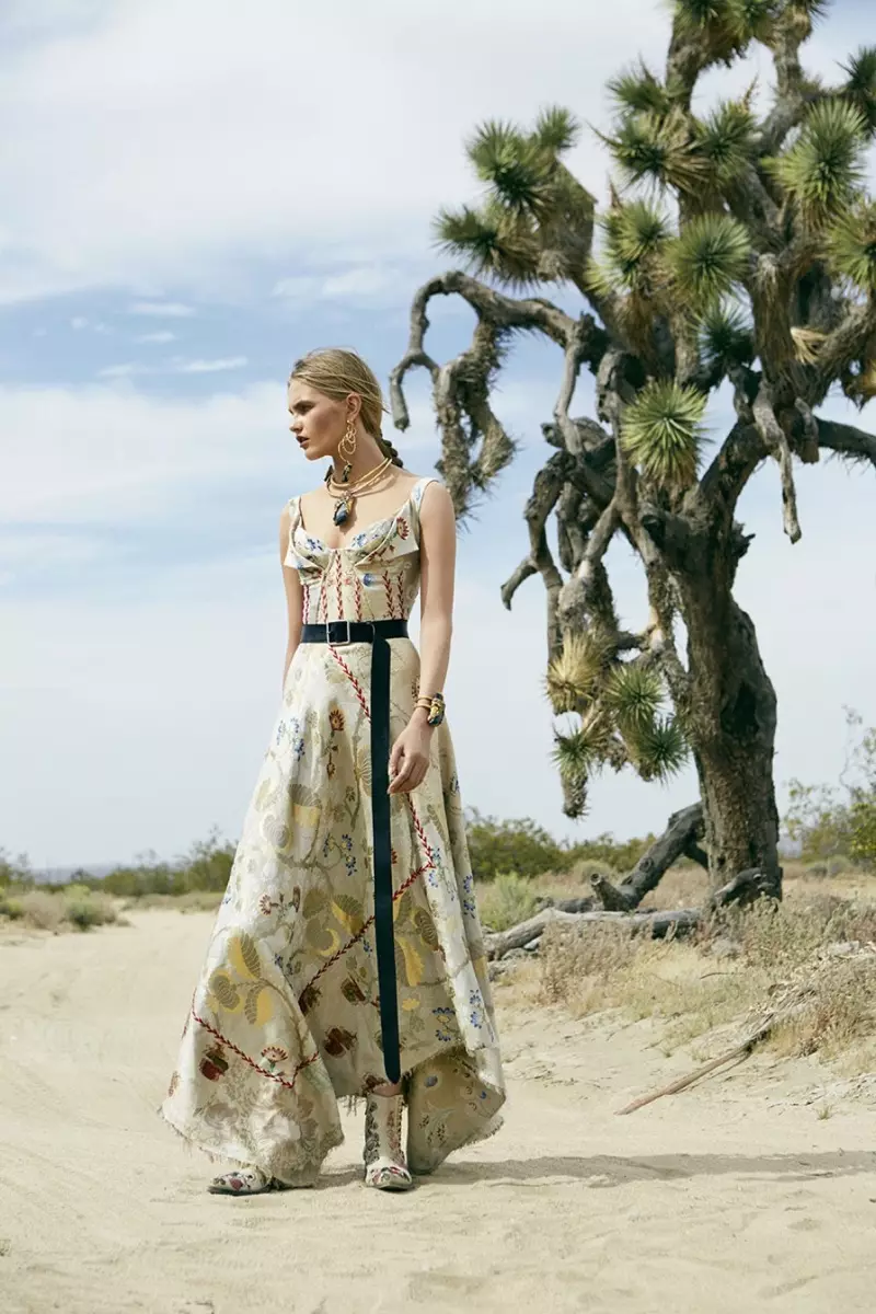 Aneta Pajak Wears Statement Fashion in Harper's Bazaar Australia