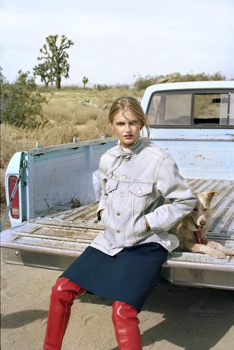 Aneta Pajak Harper's Bazaar Australia માં સ્ટેટમેન્ટ ફેશન પહેરે છે