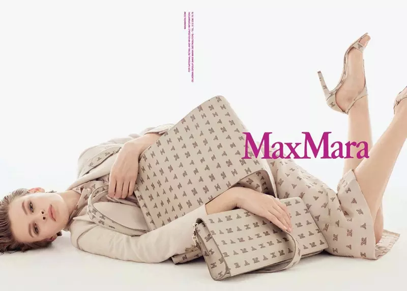 Delwedd o ymgyrch hysbysebu gwanwyn 2018 Max Mara