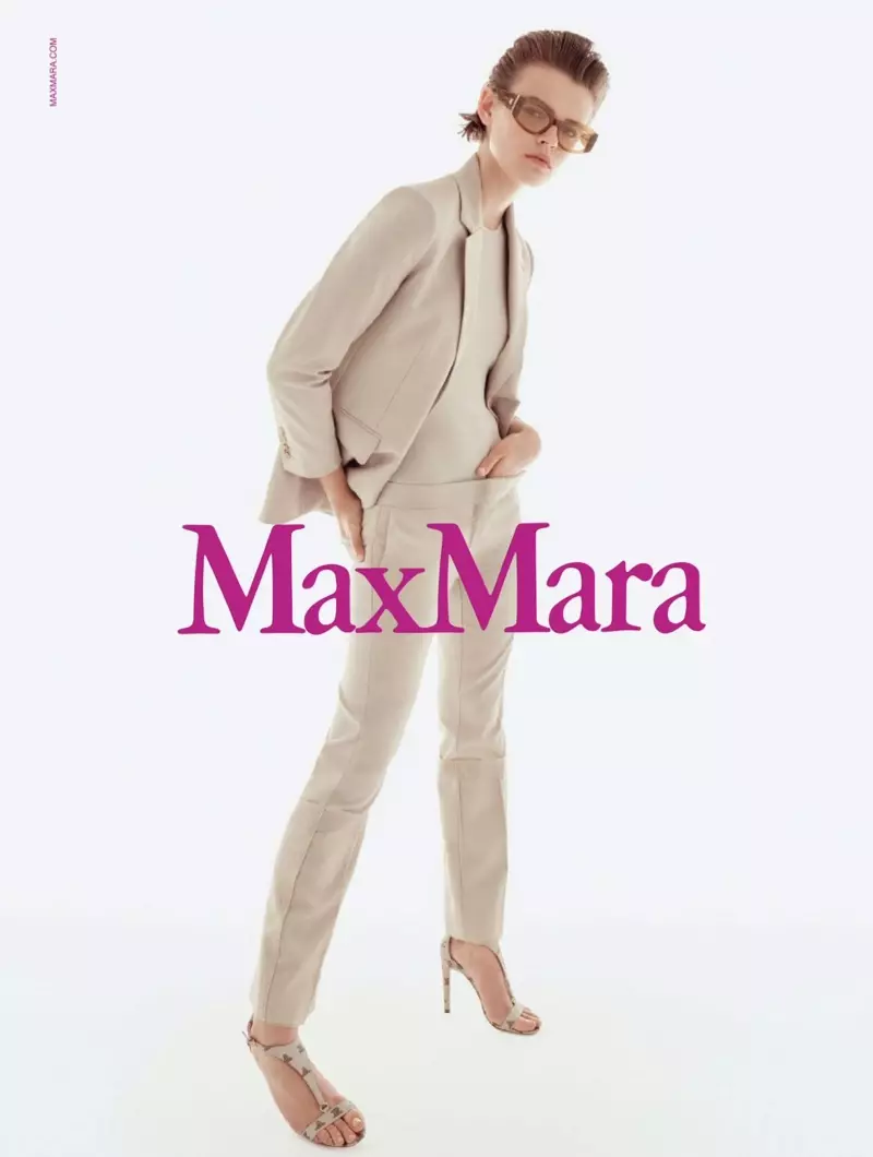 Max Mara ගේ වසන්ත-ගිම්හාන 2018 ව්‍යාපාරයට Model Cara Taylor ගැලපේ