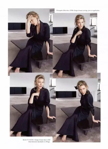 Cate Blanchett nosi eleganckie style w Harper's Bazaar w Australii