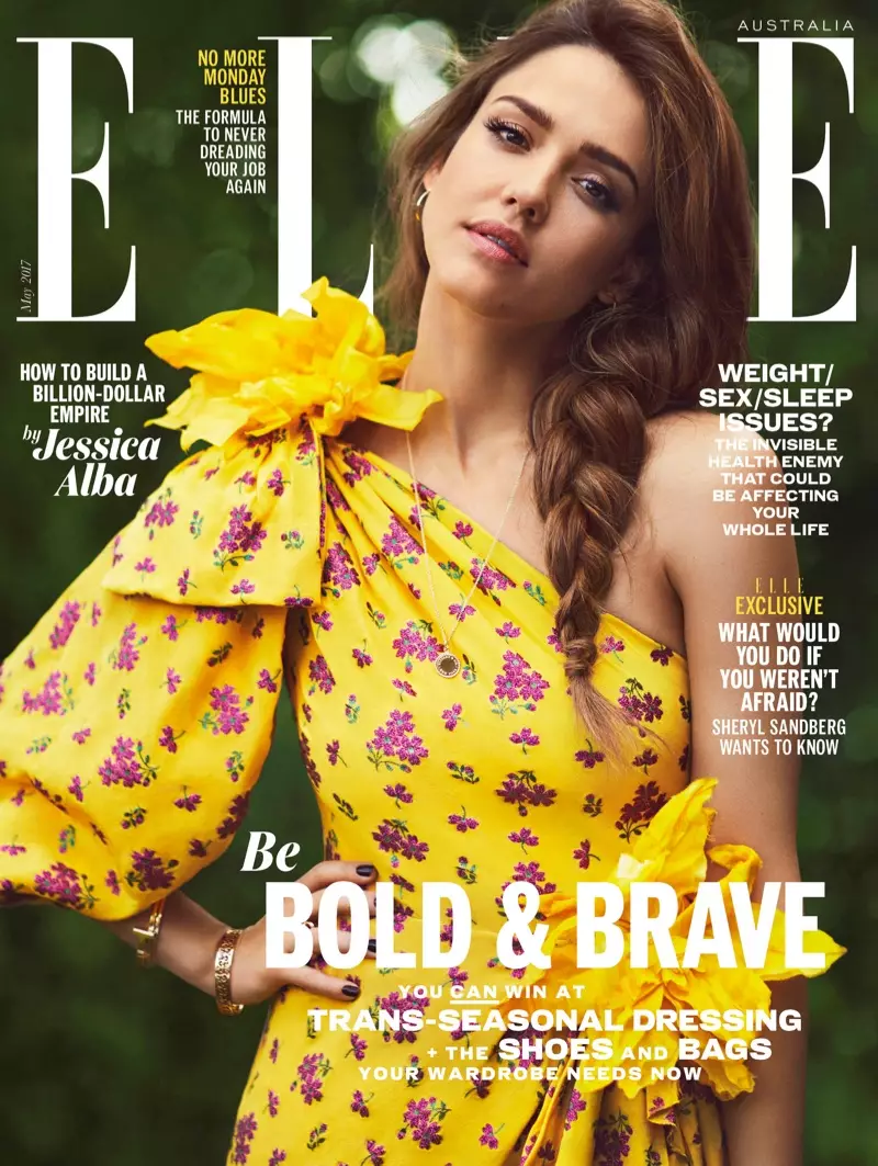 ELLE Australia මැයි 2017 කවරයේ Jessica Alba