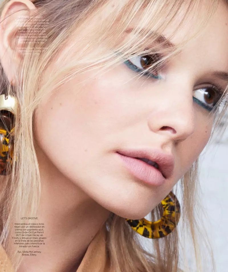 Model na Paige Reifler Kyawun Ido don Harper's Bazaar Latin Amurka