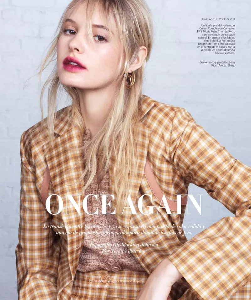 Paige Reifler modeluje poutavou krásu pro Harper's Bazaar v Latinské Americe