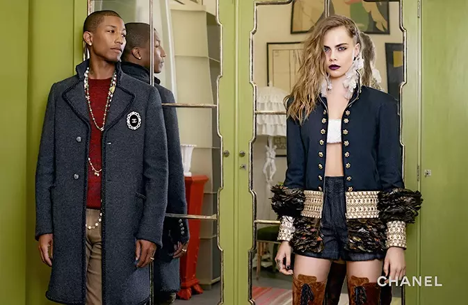 Cara sareng Pharrell ngagem sapatu gaya Austria pikeun panganyarna Chanel