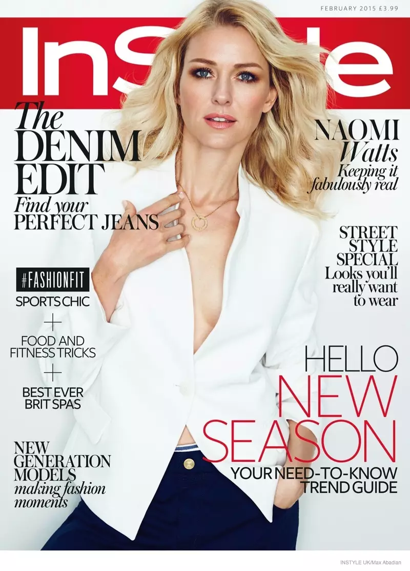 Naomi Watts pozon për InStyle UK & Talks Renee Zellweger Backlash