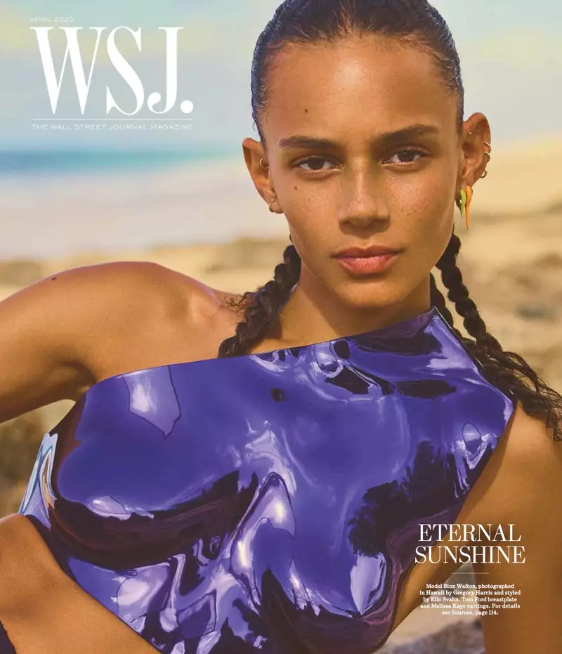 Binx Walton Soaks Up the Sun នៅ Hawaii សម្រាប់ WSJ ។ ទស្សនាវដ្តី