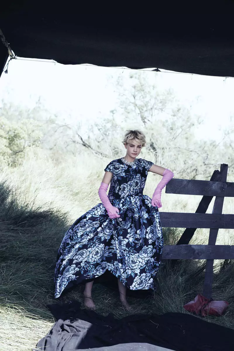 Carey Mulligan za Vogue US oktober 2010 Peter Lindbergh