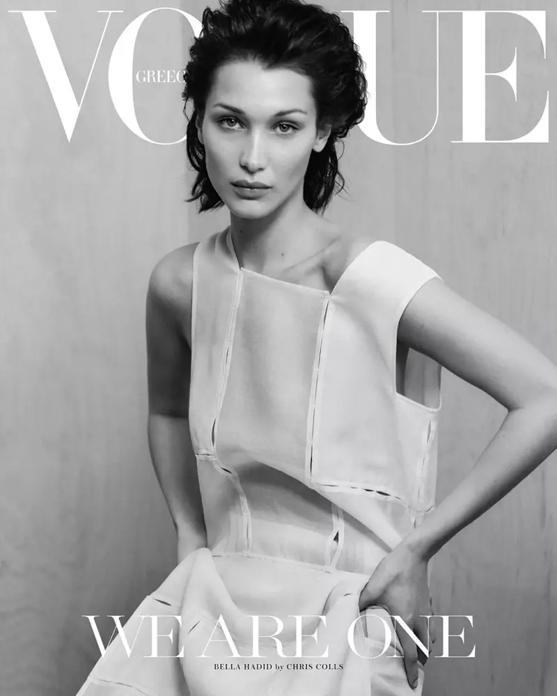 Бэла Хадыд носіць скарачаную моду для Vogue Greece