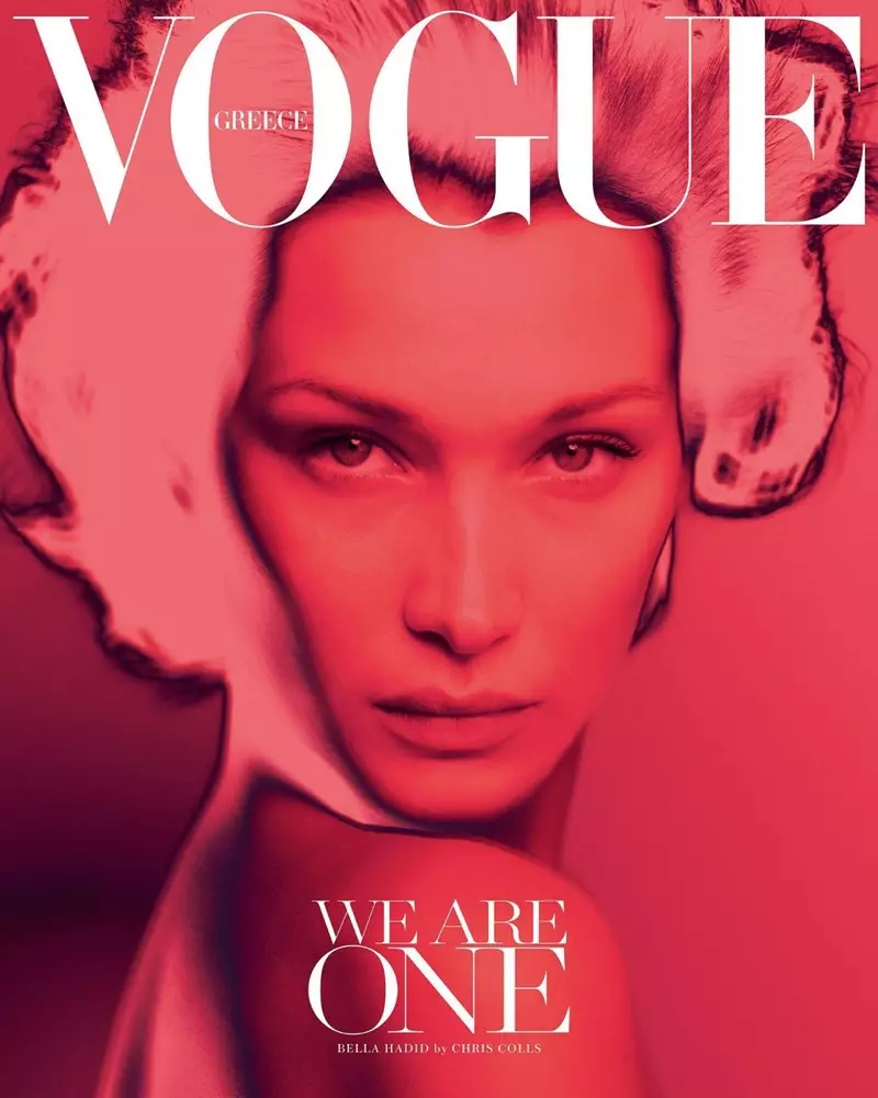 O Bella Hadid o lo'o fa'aofuina ni teuga fa'amama mo Vogue Greece