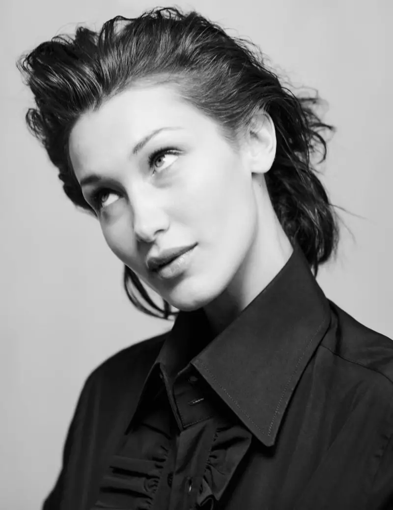 Bella Hadid Hnav Pared Down Fashions rau Vogue Greece