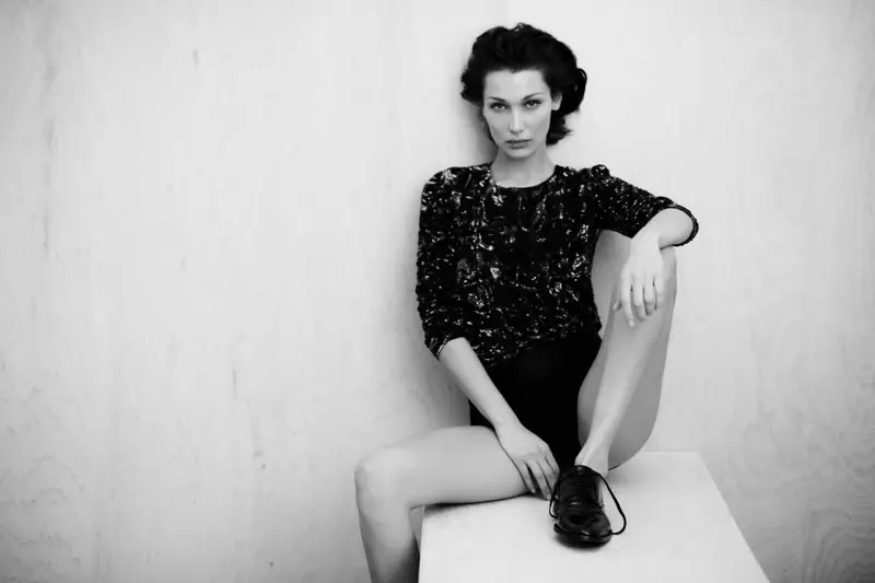 Bella Hadid Hnav Pared Down Fashions rau Vogue Greece