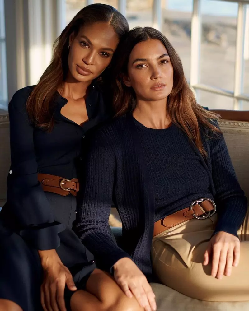 Lauren Ralph Lauren tape Joan Smalls ak Lily Aldridge pou kanpay prentan 2021.