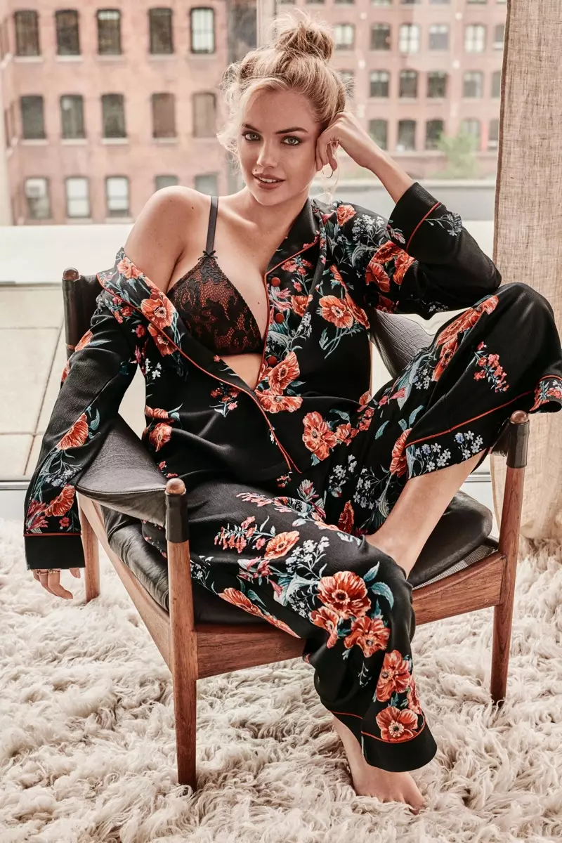 En pijama, Kate Upton encabeza la campaña otoño-invierno 2018 de Yamamay