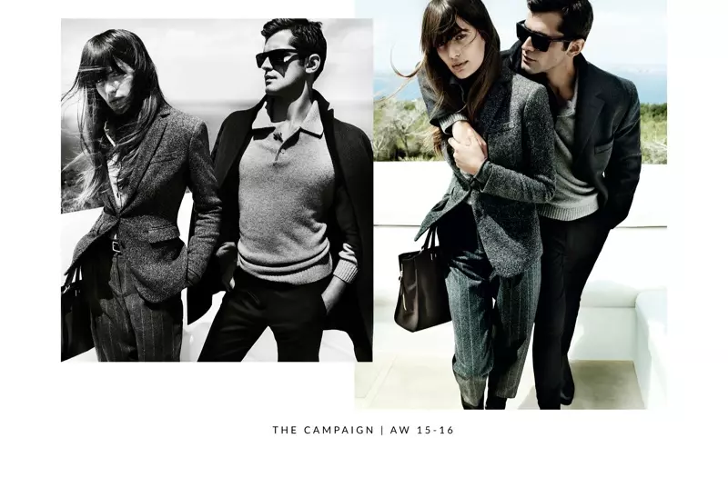 Cameron Russell is on the Go yn Massimo Dutti's Fall '15 Ads