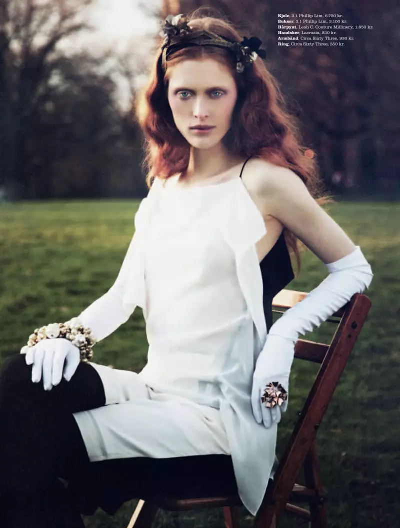 Ilva Heitmann di Oliver Stalmans per Elle Danimarca marzo 2012