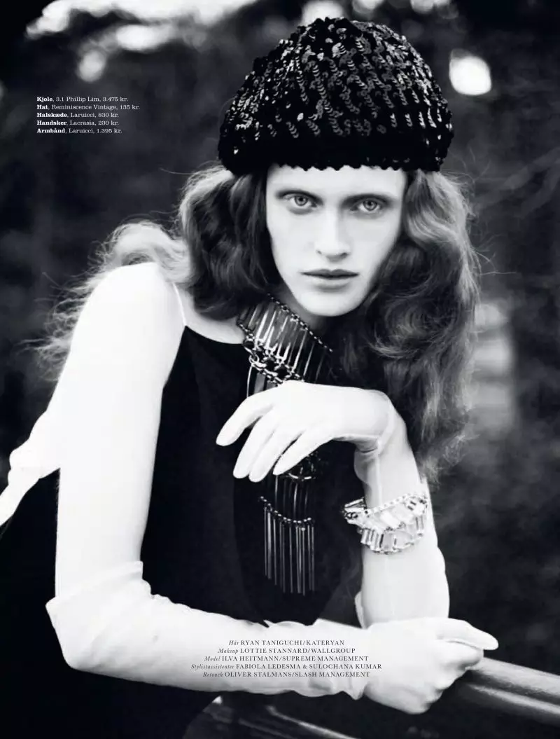 Ilva Heitmann ni Oliver Stalmans para sa Elle Denmark Marso 2012