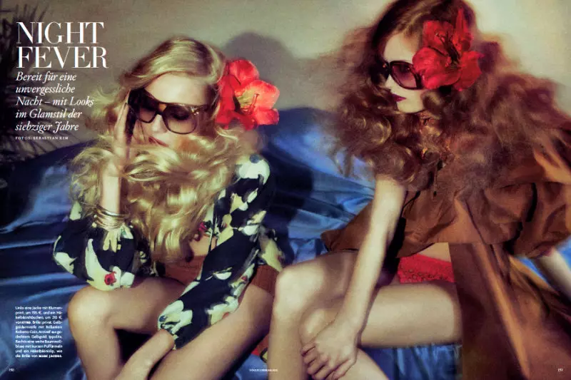 Ieva Laguna & Ilva Hetmann par Sebastian Kim pour Vogue Allemagne février 2011