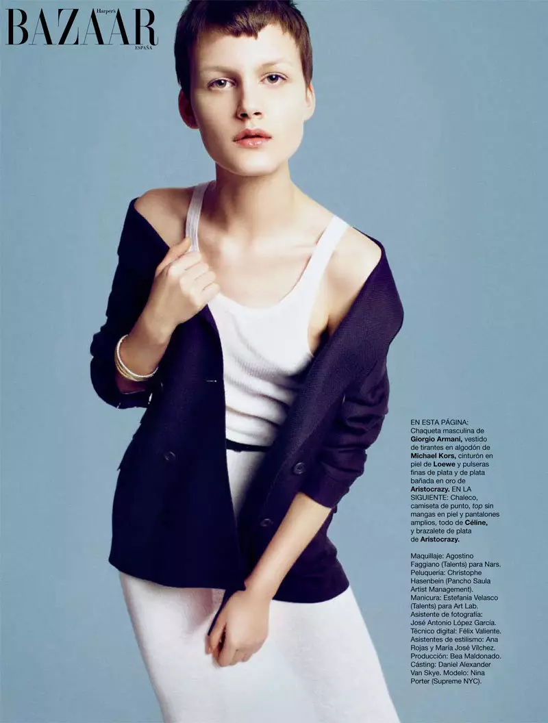 Nina Porter troch Txema Yeste foar Harper's Bazaar Spanje febrewaris 2011