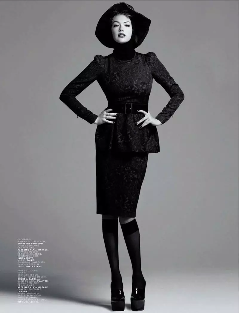 Kate Upton Dons Classic Refinement ho an'ny Jalouse Oktobra 2012 Cover Shoot