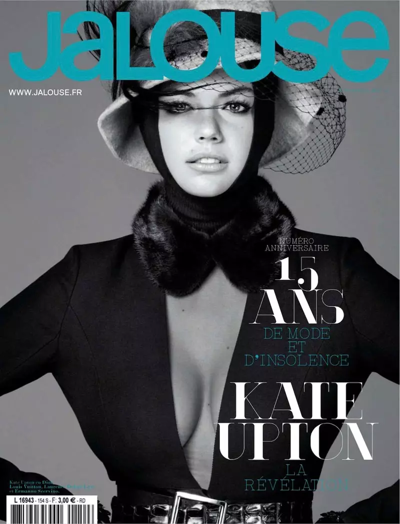 Kate Upton Dons Classic Refinement para sa Jalouse Oktubre 2012 Cover Shoot