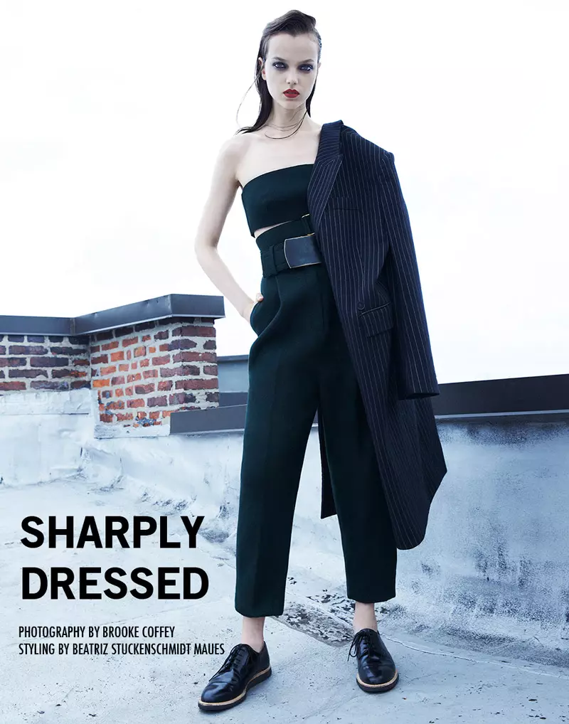 Jenna Earle oleh Brooke Coffey dalam "Sharply Dressed" untuk Fashion Gone Rogue