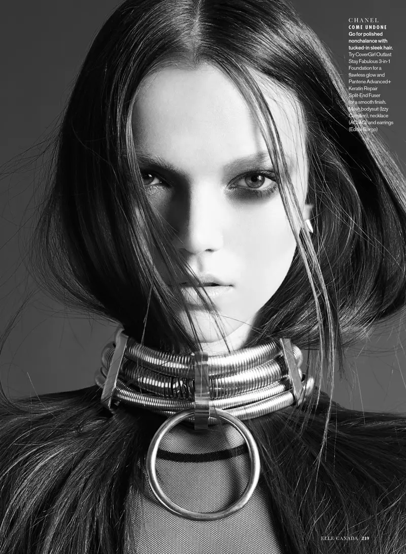 Ο Sam McKnight δημιουργεί Luxe Hair για το Elle Canada Beauty Shoot