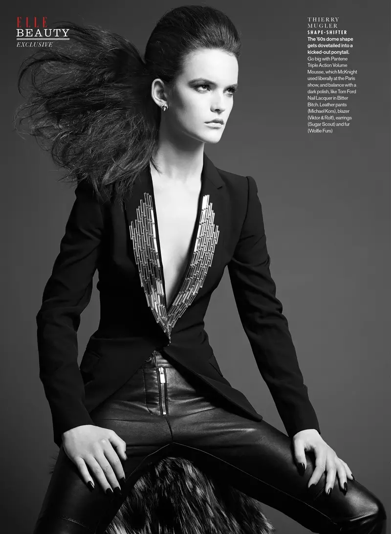 Sam McKnight stvara luksuznu kosu za Elle Canada Beauty Shoot