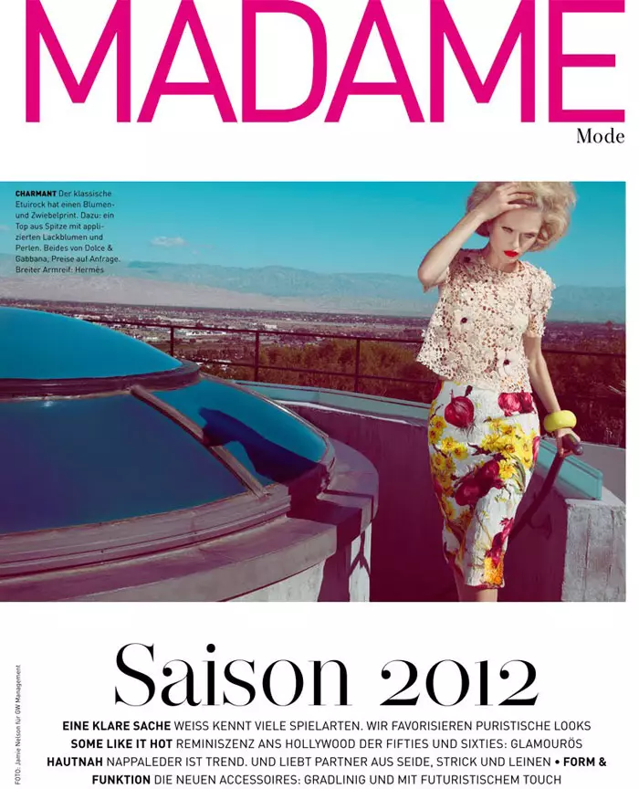 Annabella Barber ni Jamie Nelson para sa Madame Germany Pebrero 2012