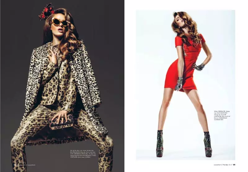 صوفي فلامينج روكس Alluring Looks for Elle Vietnam أكتوبر 2012