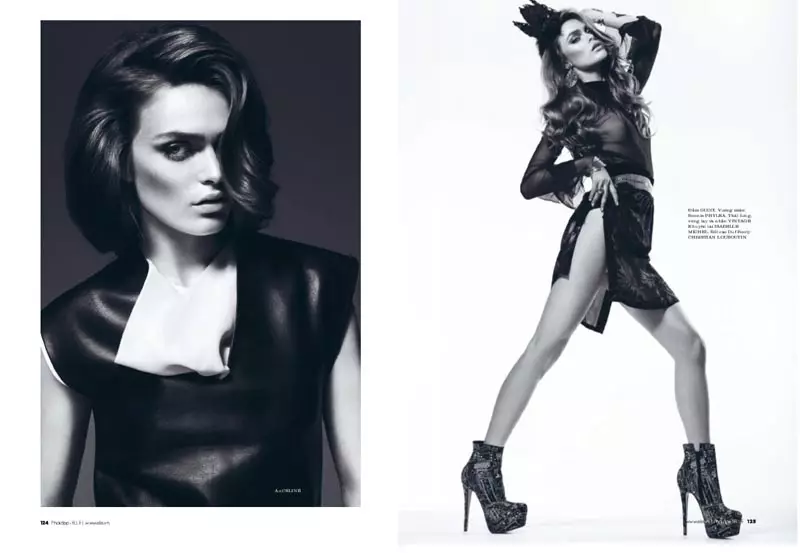 Η Sophie Vlaming Rocks Alluring Looks για το Elle Vietnam Οκτώβριος 2012