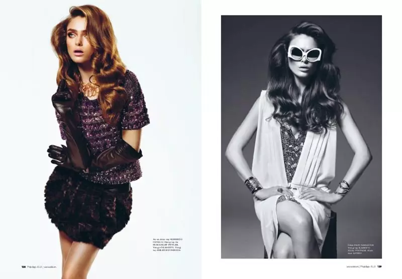 Sophie Vlaming Rocks Alluring Looks për Elle Vietnam tetor 2012