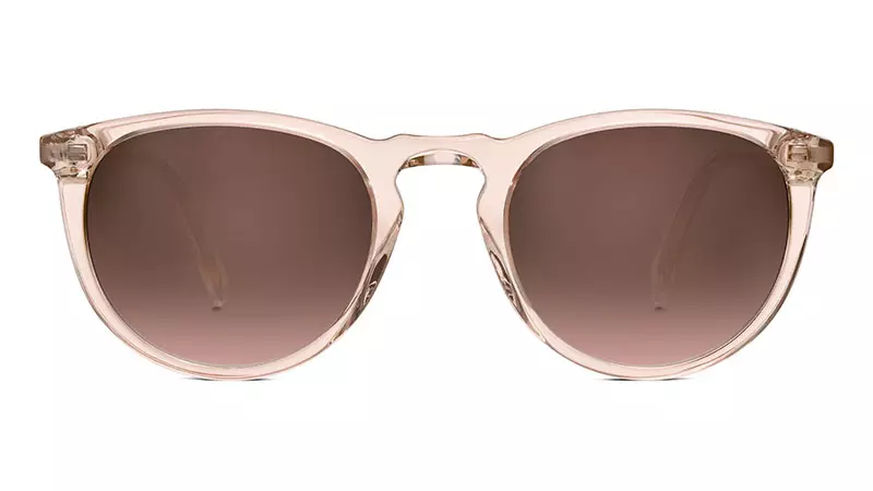 Likhalase tsa letsatsi tsa Warby Parker Haskell tse Paloma Crystal tse nang le lilense tsa Brown Gradient $95