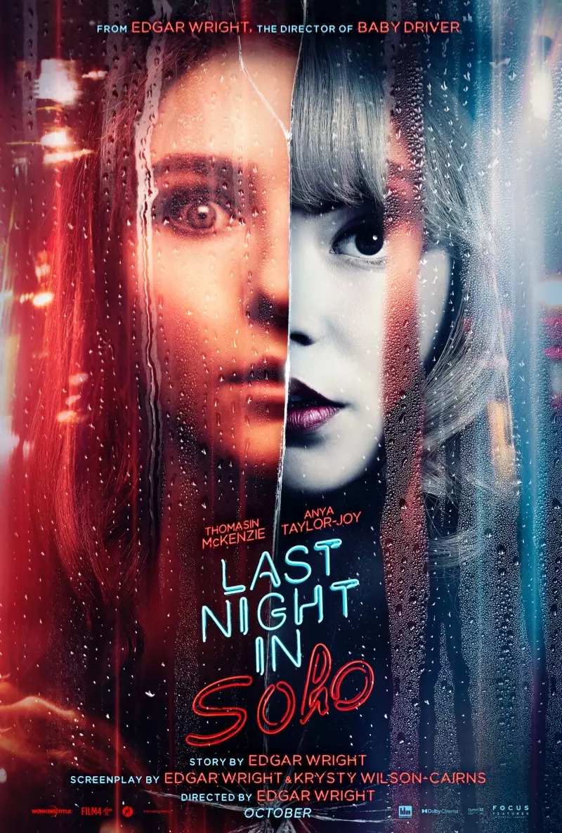 Edgar Wright의 LAST NIGHT IN SOHO 영화 포스터. | 사진 제공: © 2021 Focus Features, LLC