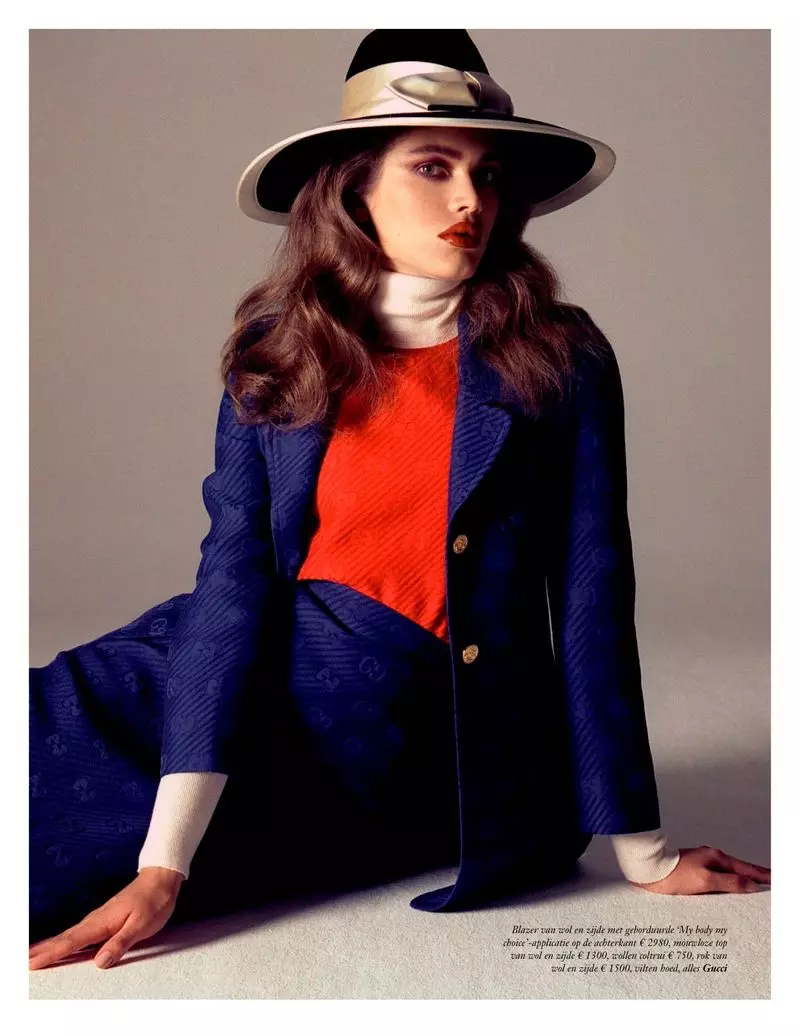 Nag-channel si Valentina Sampaio ng Retro Style para sa Vogue Netherlands