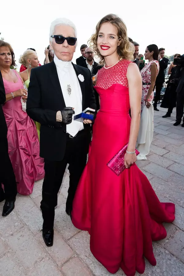 Karl Lagerfeld និង Natalia Vodianova