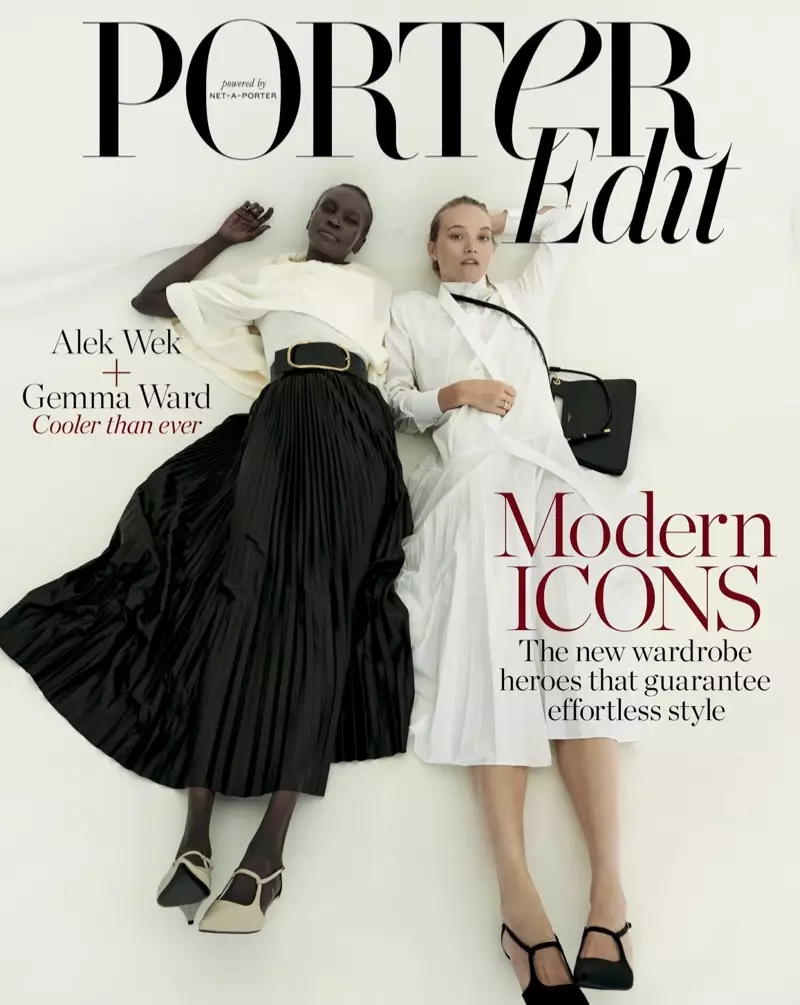 Alek Wek & Gemma Ward gearwurkje foar PORTER bewurkje